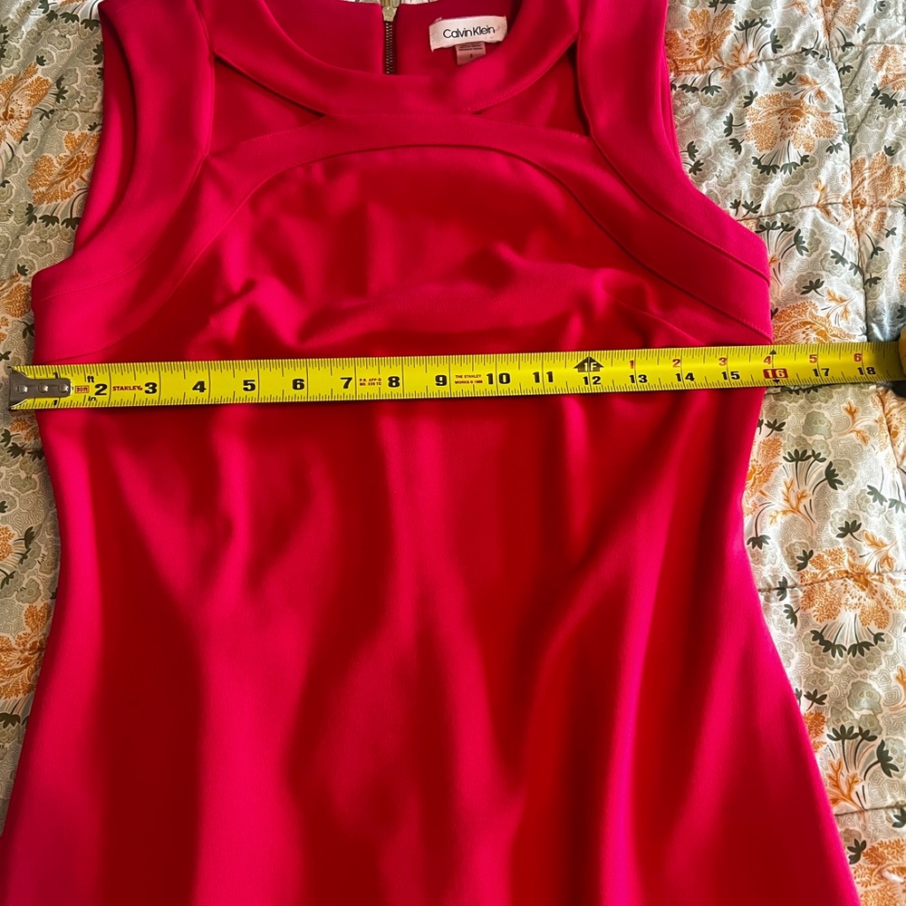 Calvin Klein Hot Pink Dress With Cutouts - Picture 5 of 6